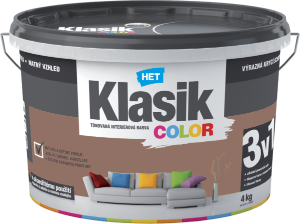 Klasik COLOR 0277 - hnedý čokoládový - 4 kg