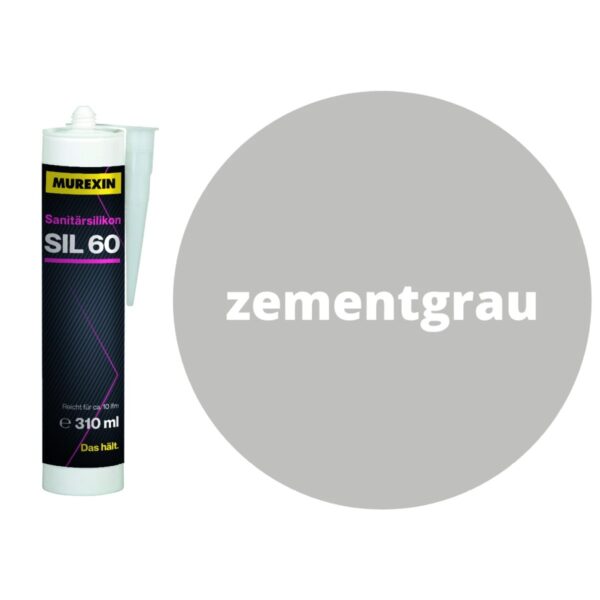 Silokonové tesnenie škár SIL60 - 310ml - Zementgrau